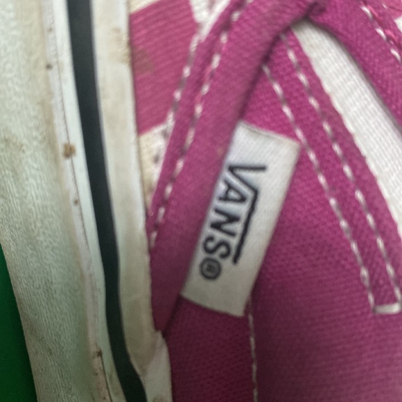 Dark purple, pink checkered, vans, preowned cute - Picture 10 of 12